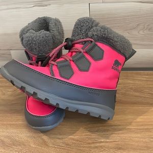 Sorel Youth Whitney Carnival Snow Boots size 1